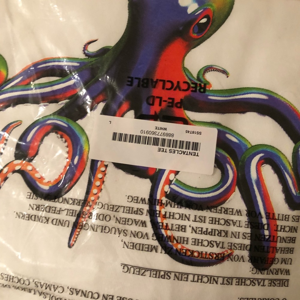 TENTACLES TEE SUPREME WHITE LARGE